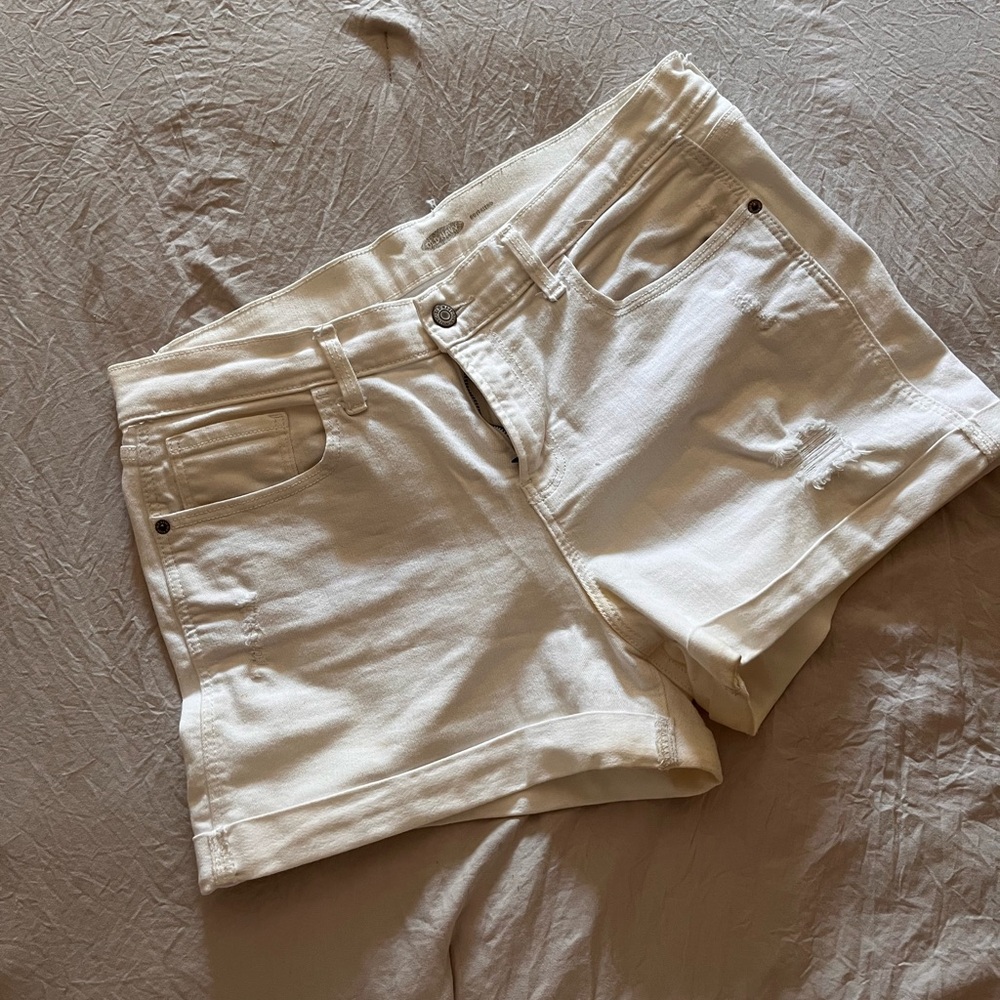 Old Navy White Rockstar Shorts